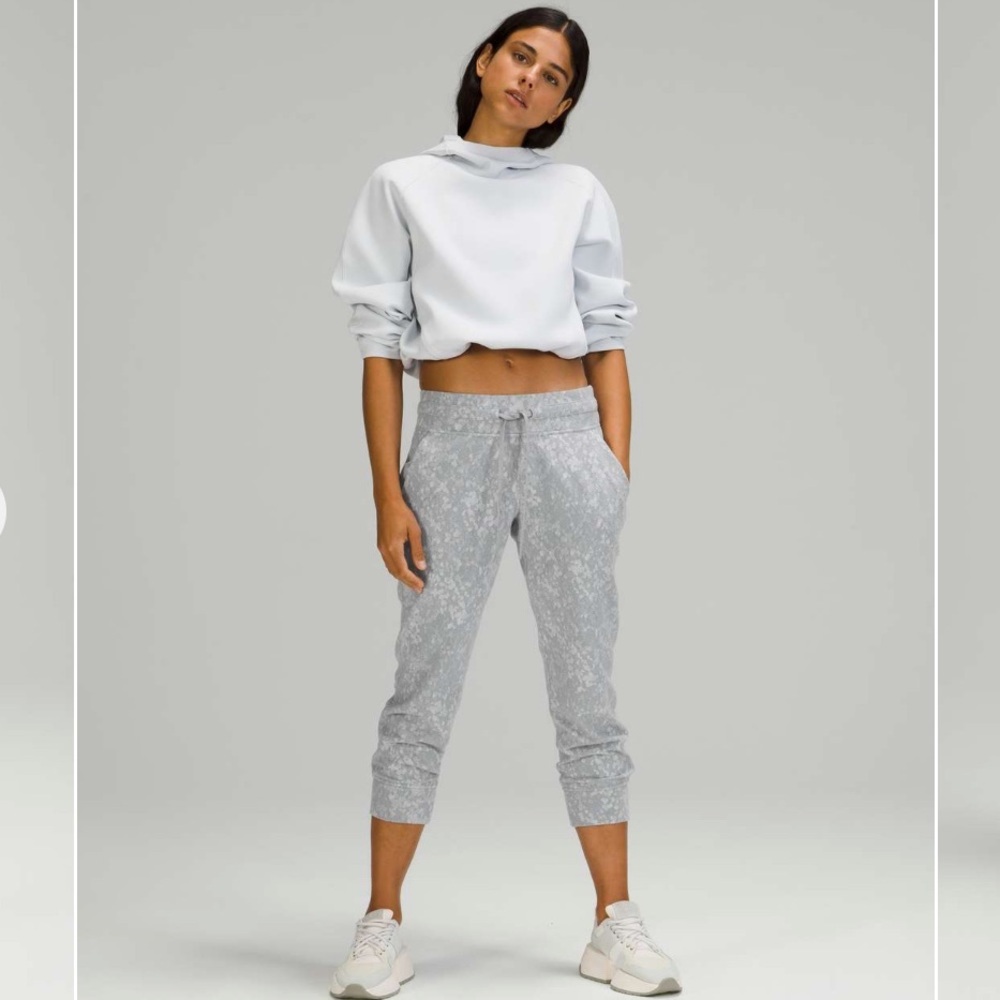 lululemon Ready To Rulu Jogger Crop Speckle Spritz Grey Silver Sz 14 - Picture 16 of 16